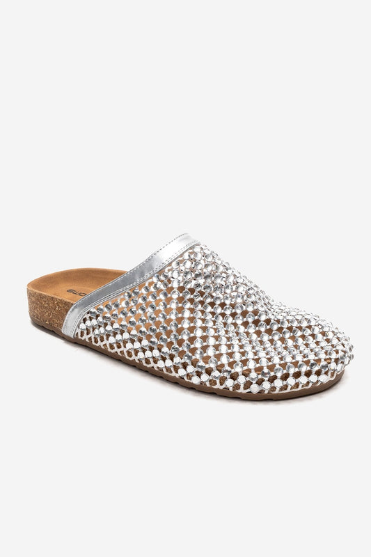OLVEN - Sandalia transparente plateada (Mujer)