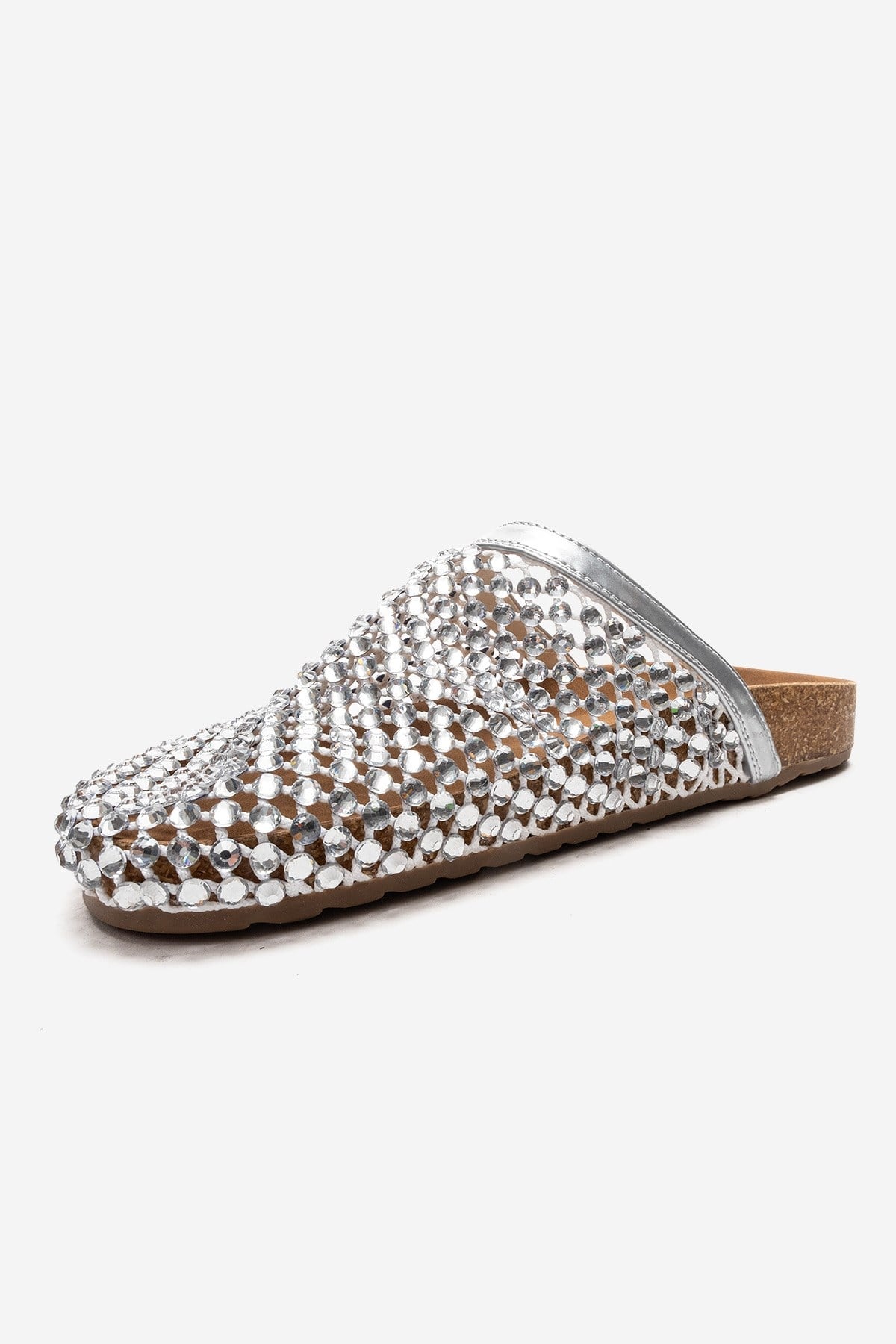 OLVEN - Sandalia transparente plateada (Mujer)