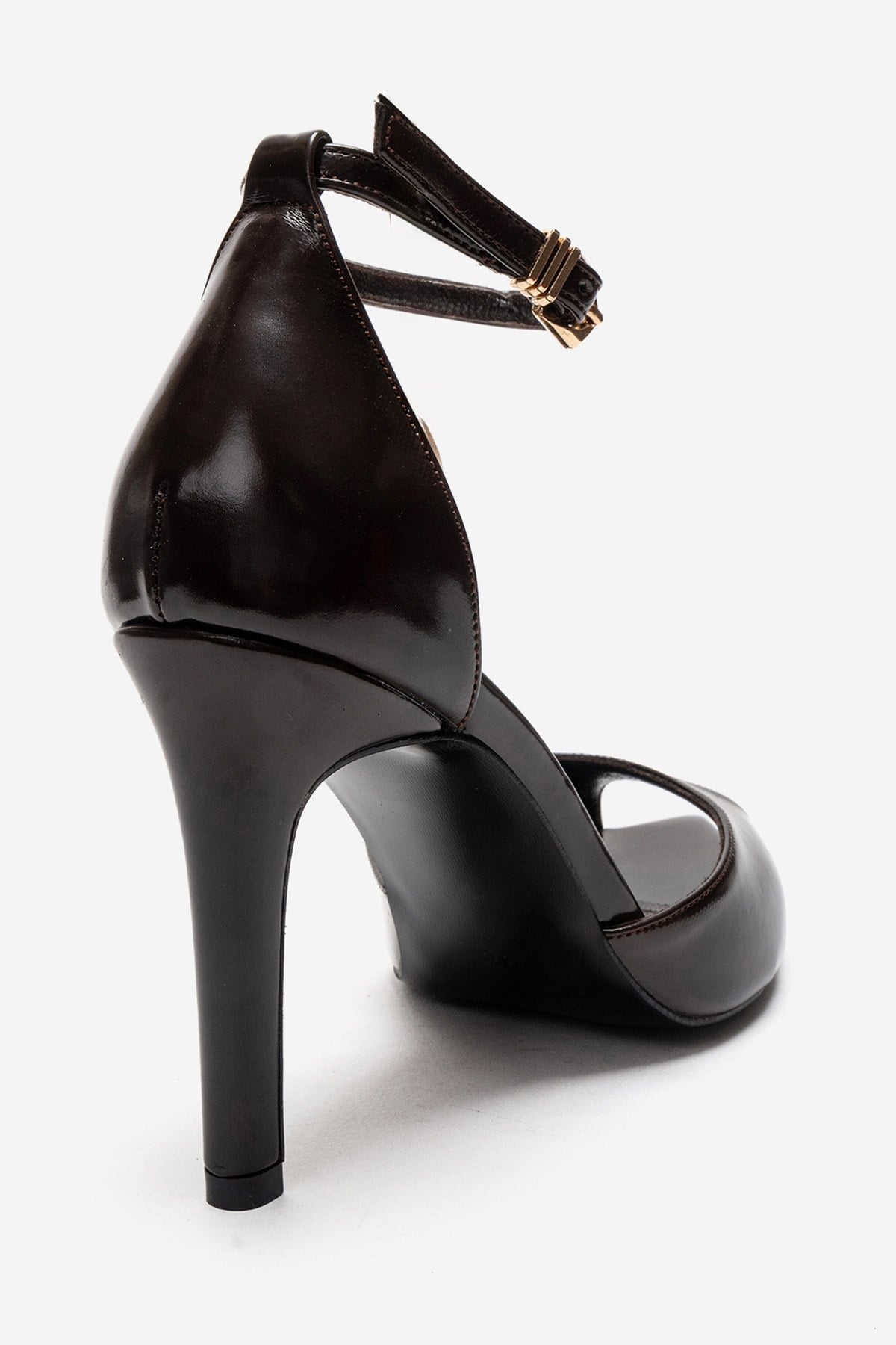 DONA - Brown Genuine Leather Stiletto Pump (Women)