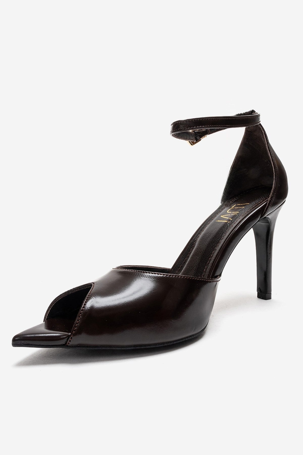 DONA - Brown Genuine Leather Stiletto Pump (Women)