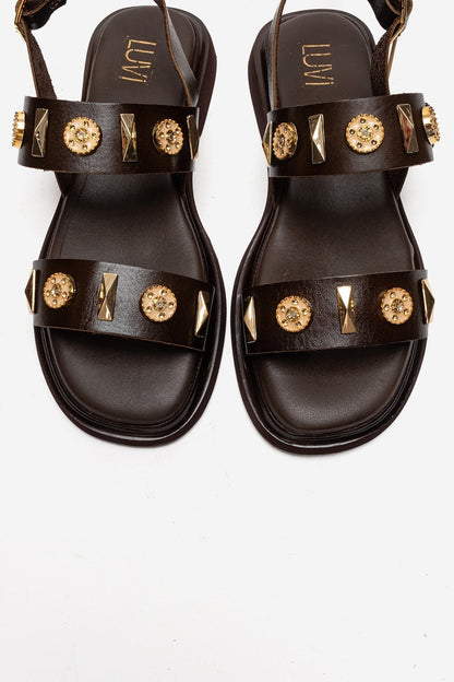 Libera - Brown Genuine Leather Sandal (Women)