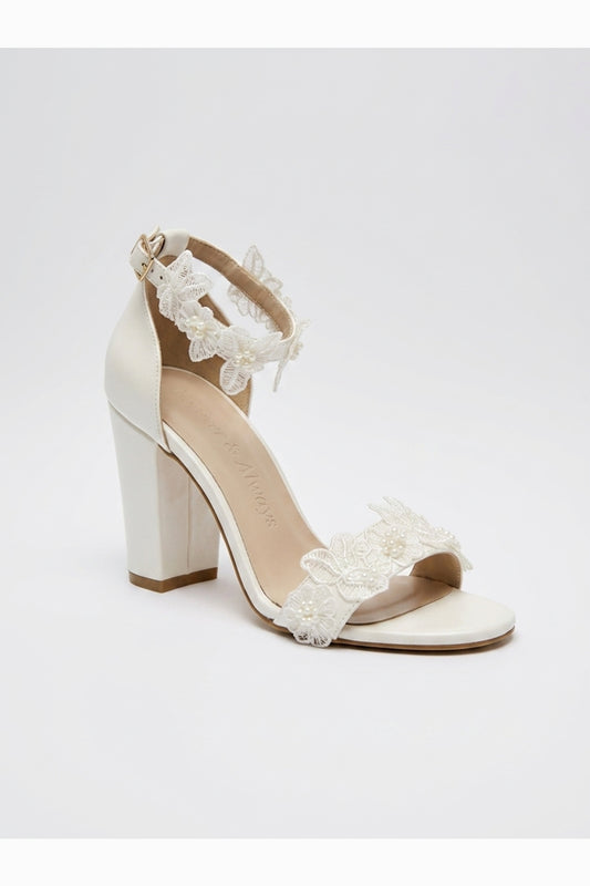 Tacones de novia de encaje Florielle