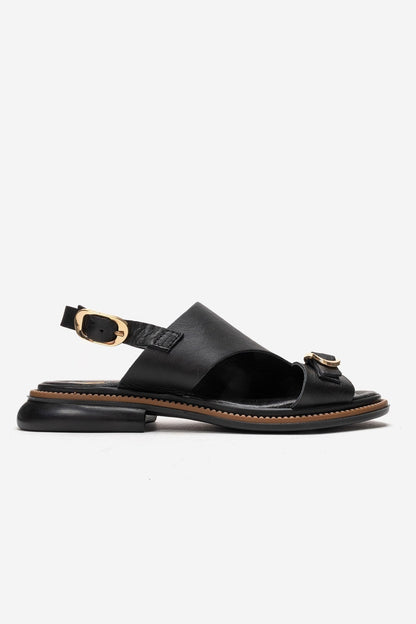 CRUEL - Black Genuine Leather Sandal (Women)