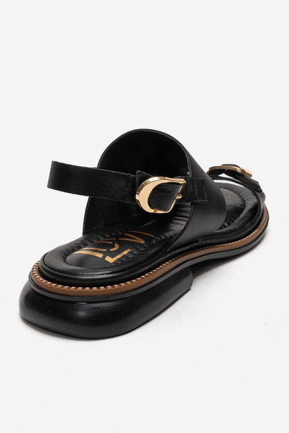 CRUEL - Black Genuine Leather Sandal (Women)