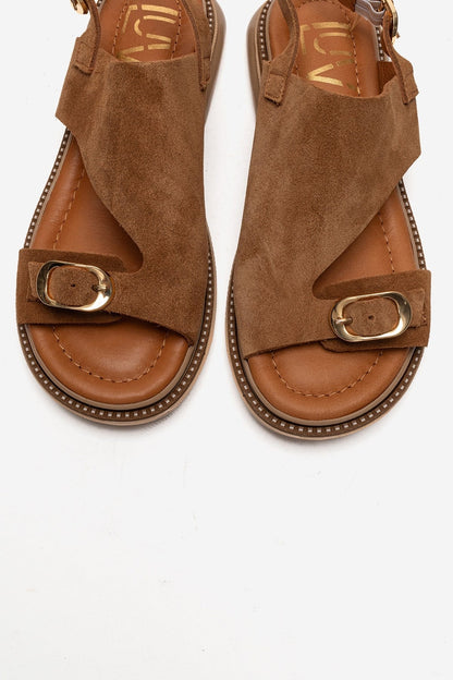 CRUEL - Camel Genuine Leather Sandal (Women)