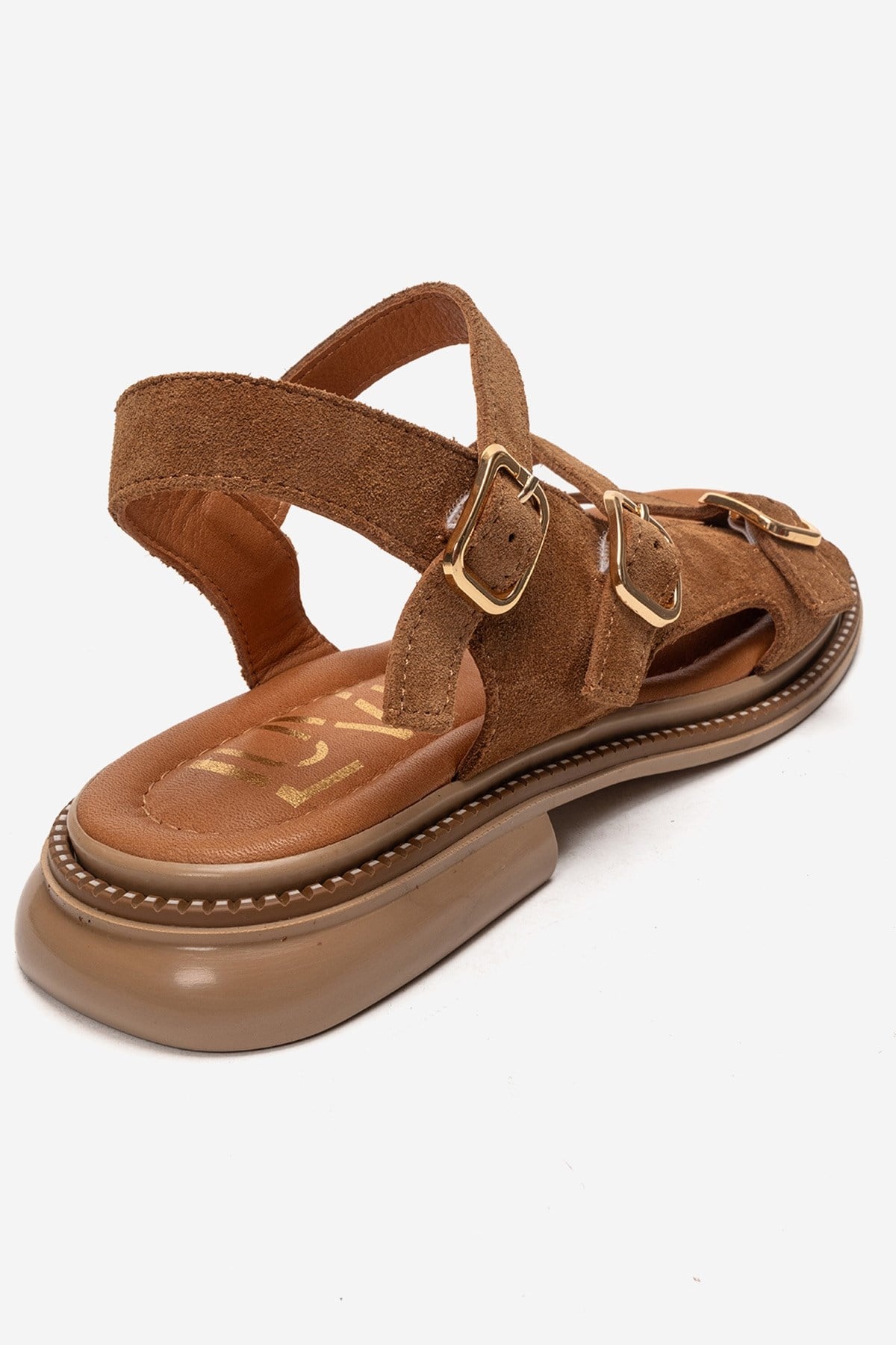 MOREZ - Camel Genuine Leather Sandal (Women)