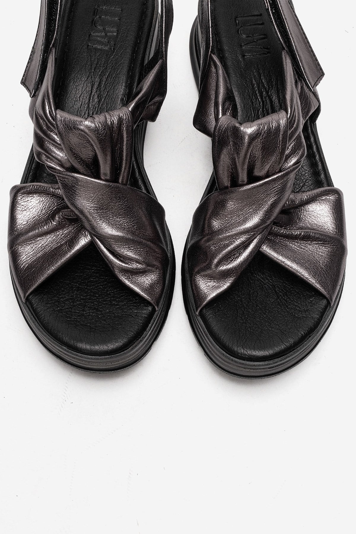 Oara - Silver Genuine Leather Sandal (Women)