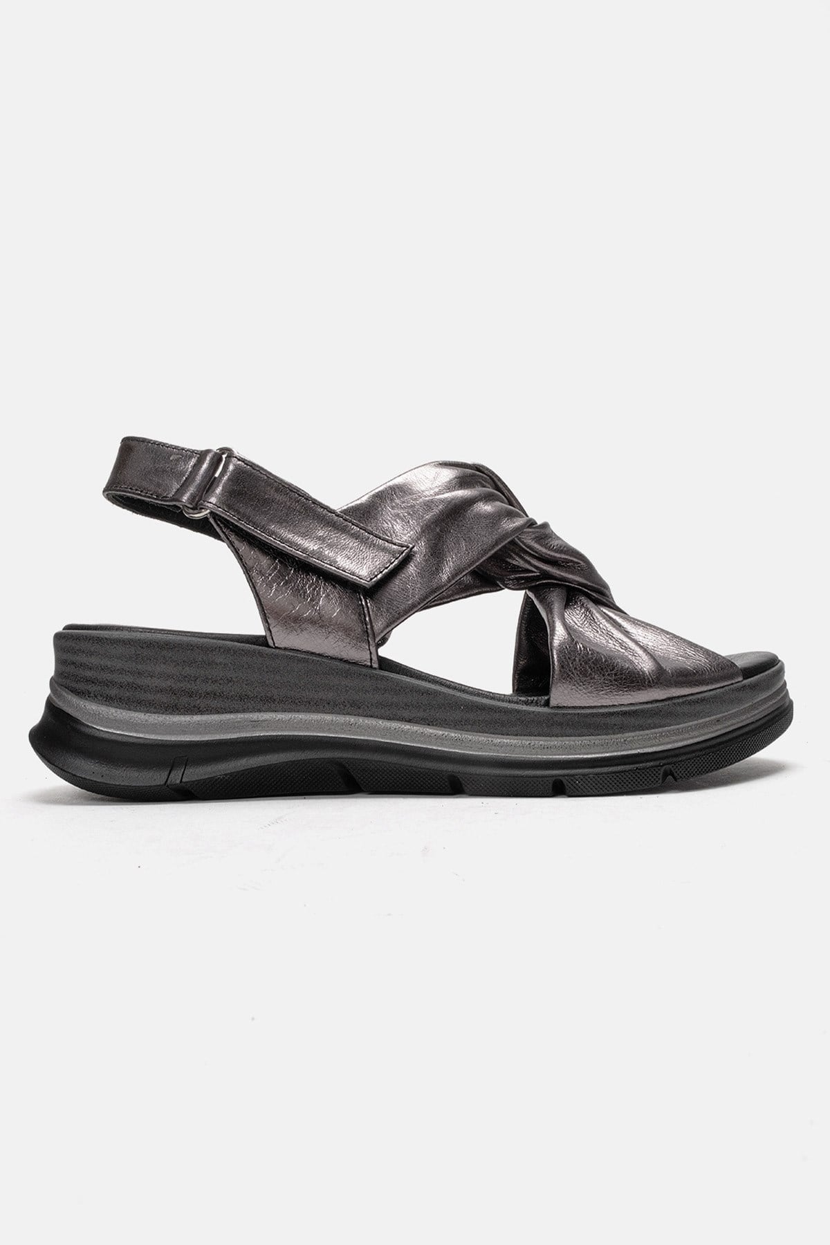 Oara - Silver Genuine Leather Sandal (Women)