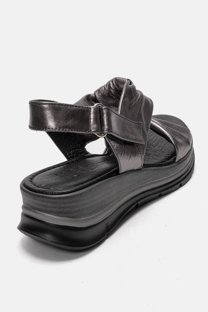 Oara - Silver Genuine Leather Sandal (Women)