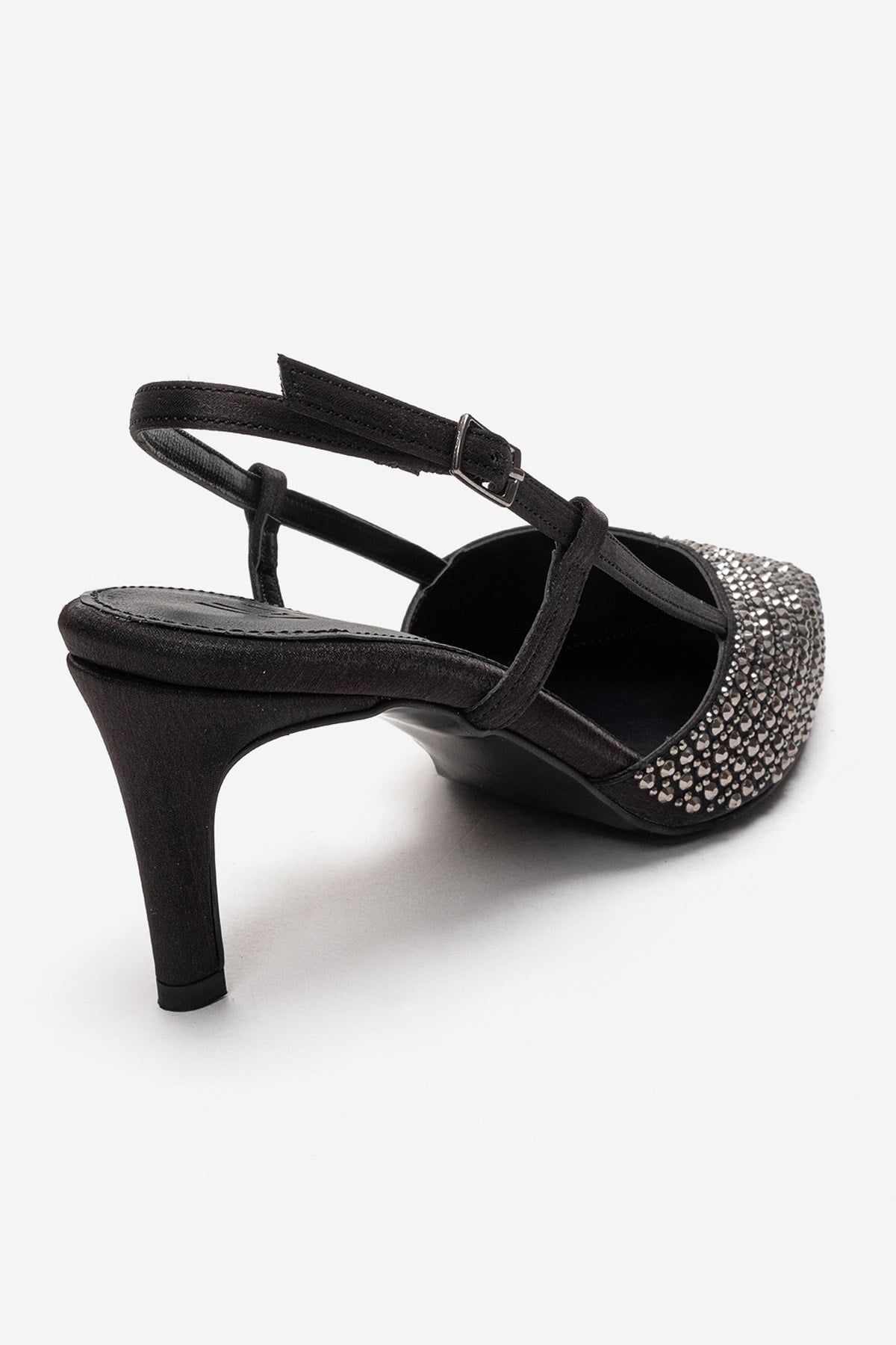 Elodie - Zapatos de tacón de aguja con pedrería - Negro (Mujer)
