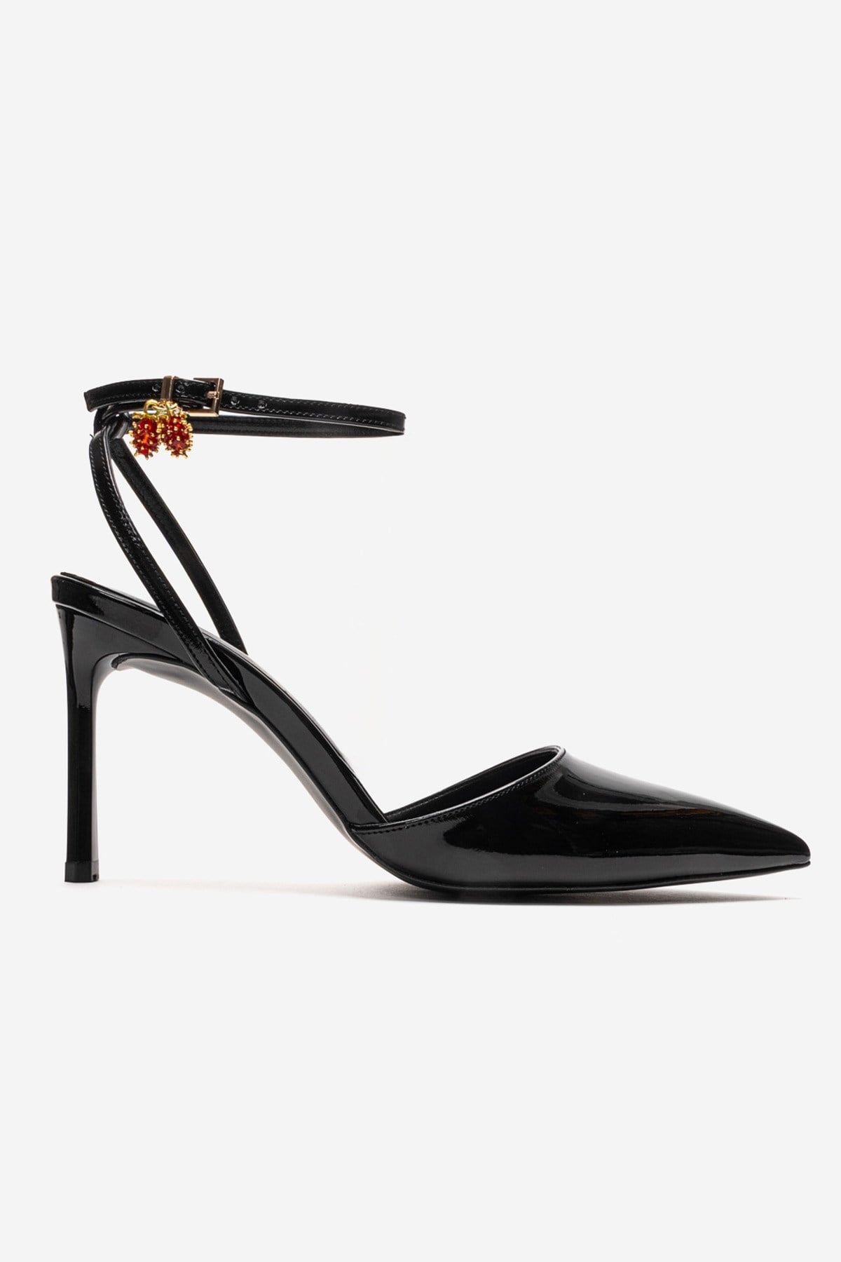 THALIA - Zapatos de tacón de aguja de charol negro (Mujer)