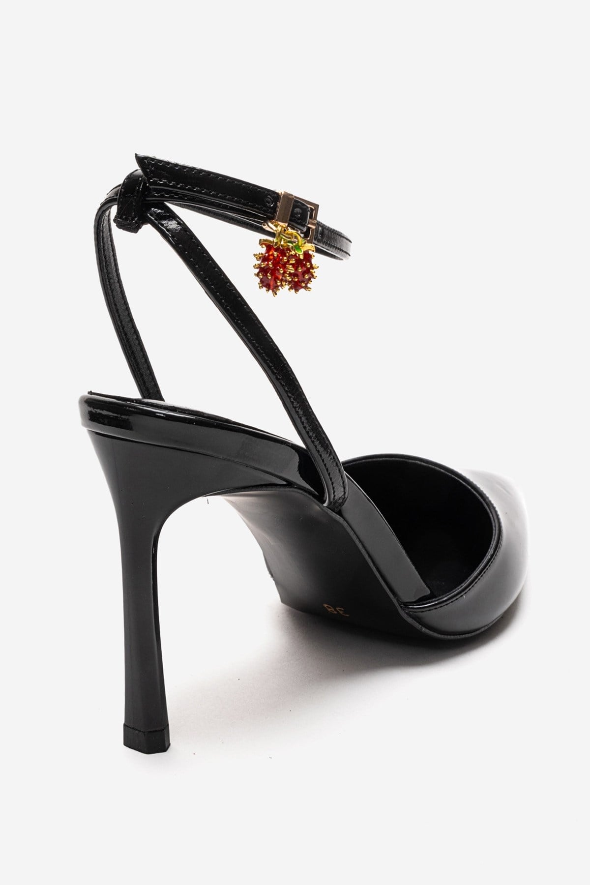 THALIA - Zapatos de tacón de aguja de charol negro (Mujer)