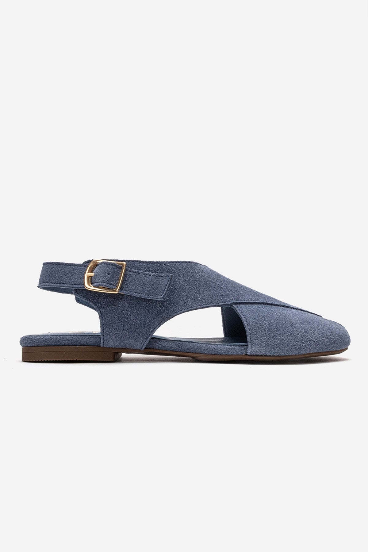 MONARO - Denim Blue Genuine Leather Sandal (Women)