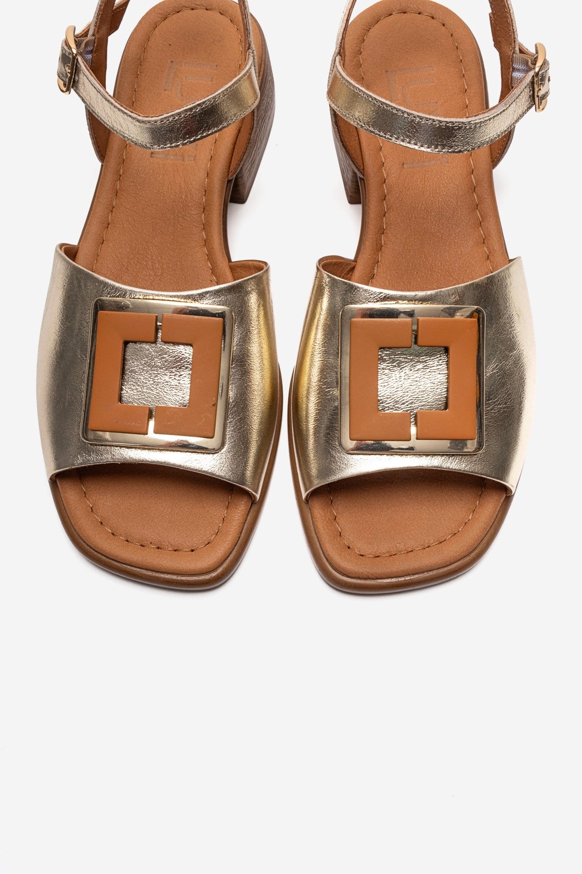 Svelte - Gold Genuine Leather Sandal (Women)
