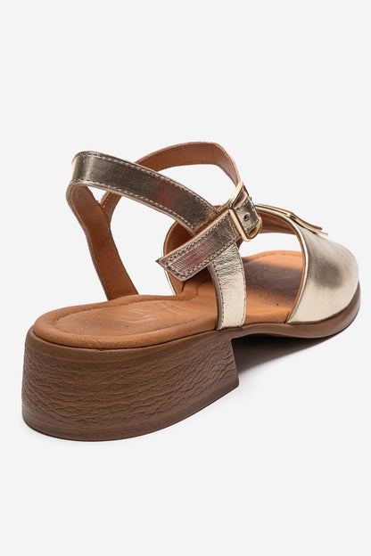 Svelte - Gold Genuine Leather Sandal (Women)
