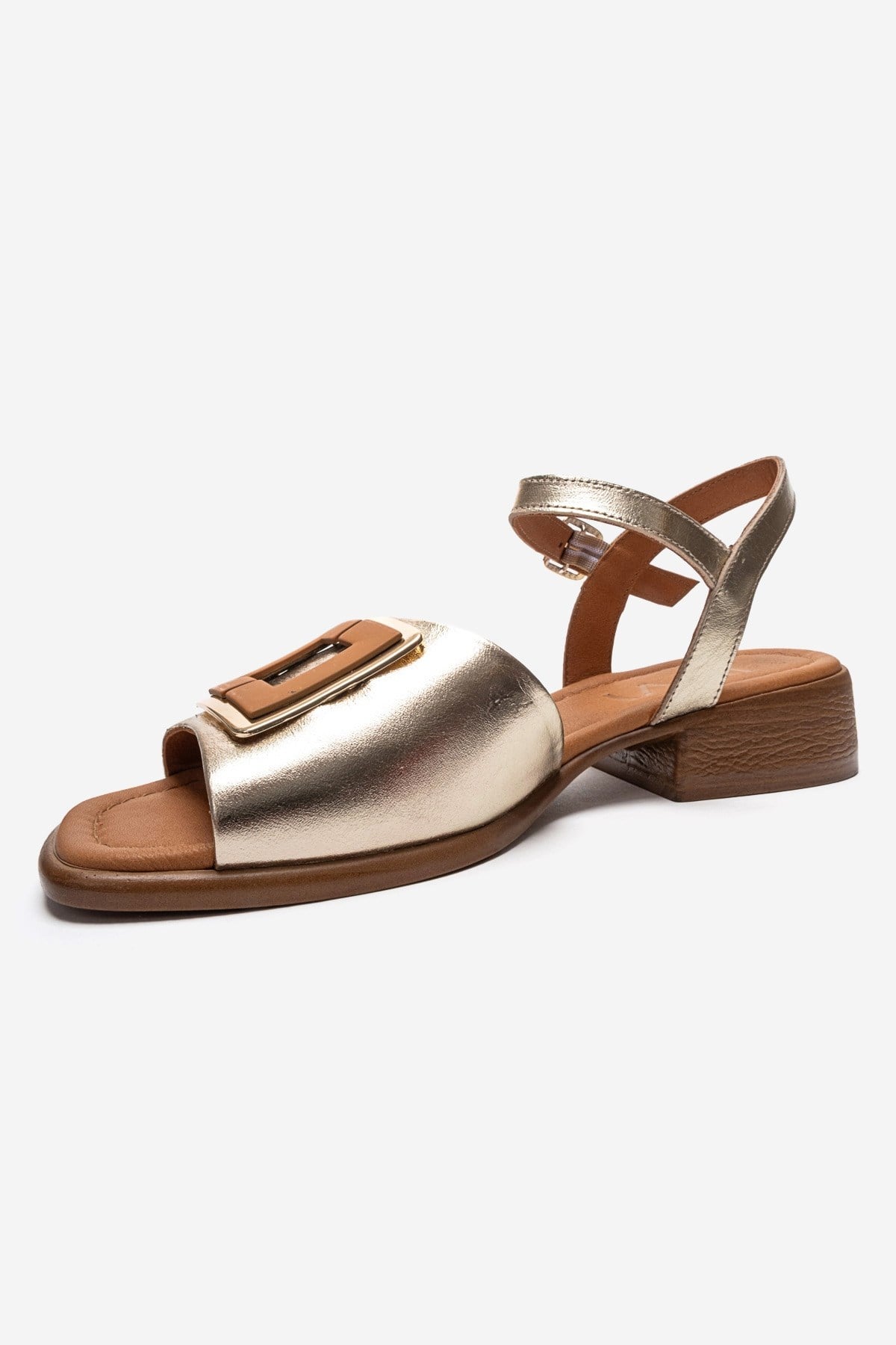 Svelte - Gold Genuine Leather Sandal (Women)