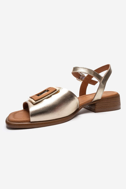 Svelte - Gold Genuine Leather Sandal (Women)