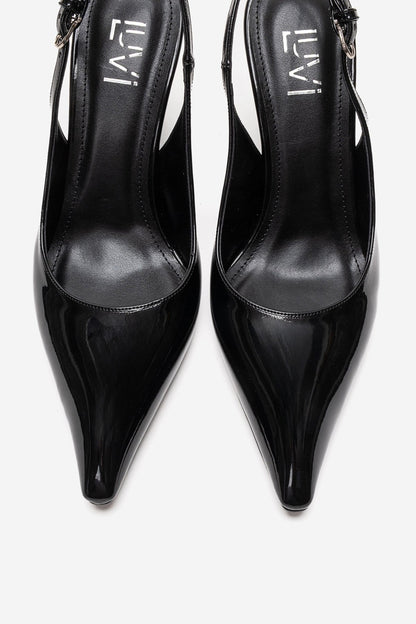 Felon - Black Wedge Heel Slingback (Women)