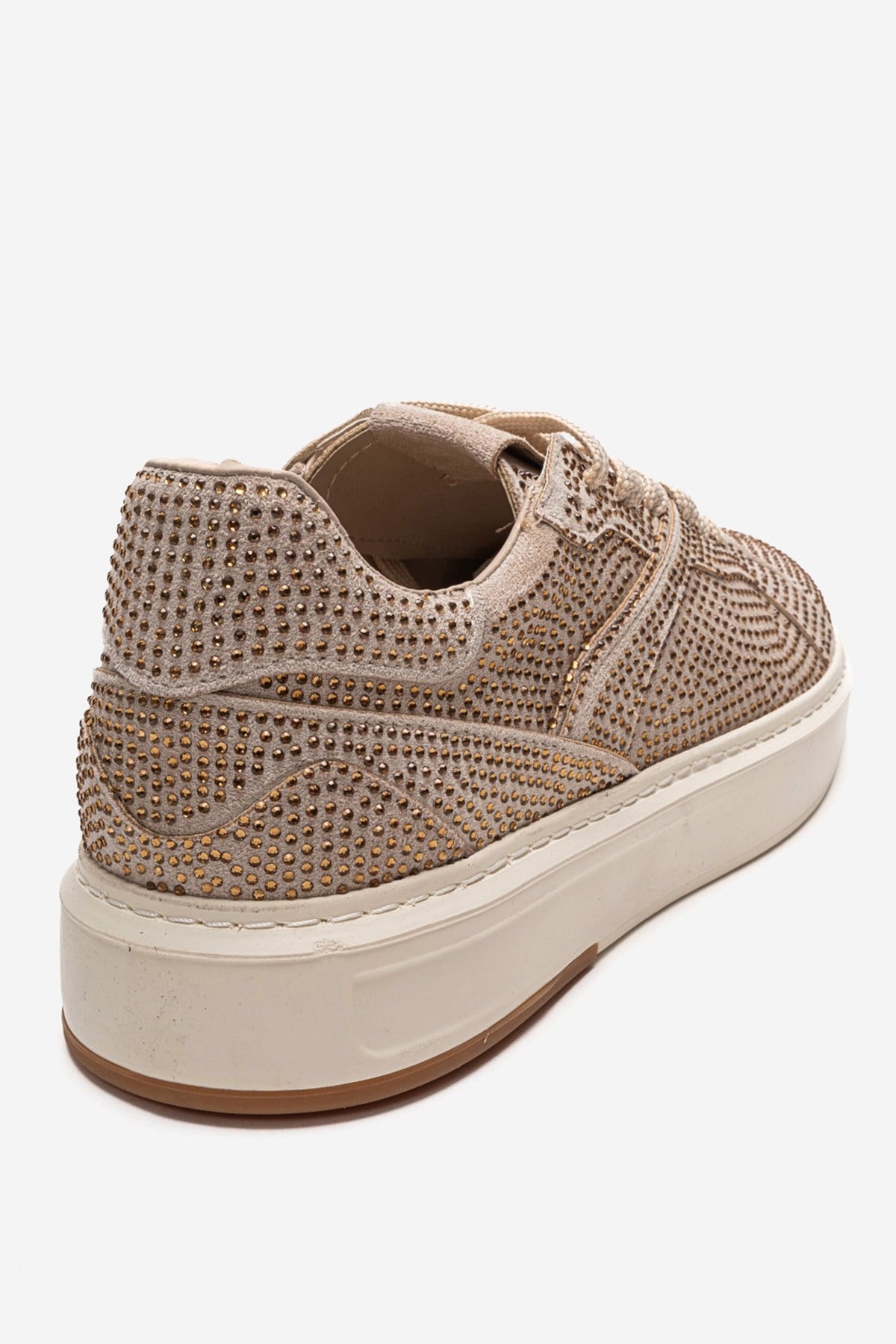BERINA - Beige Embellished Sneaker (Women)