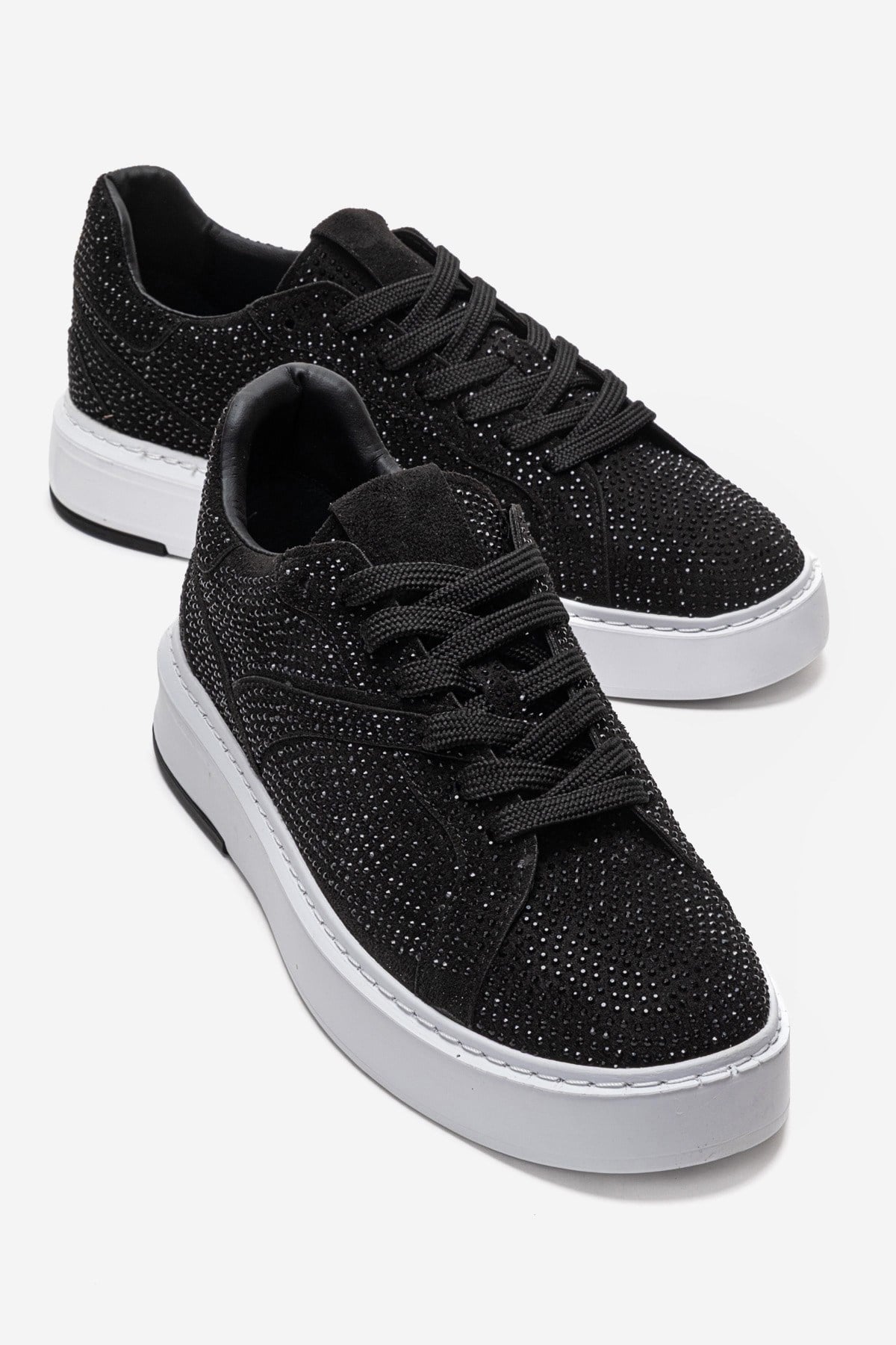 BERINA - Black Studded Casual Sneaker (Women)