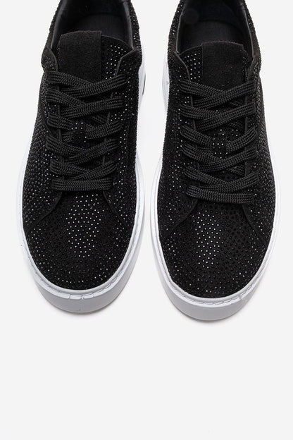 BERINA - Black Studded Casual Sneaker (Women)