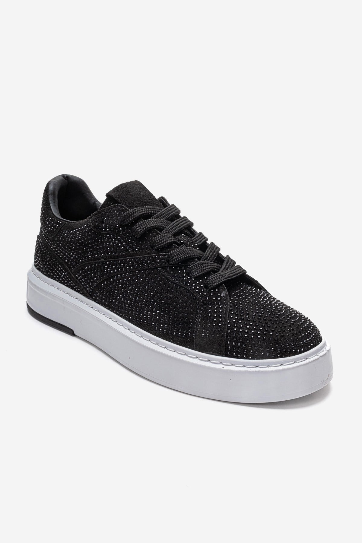 BERINA - Black Studded Casual Sneaker (Women)