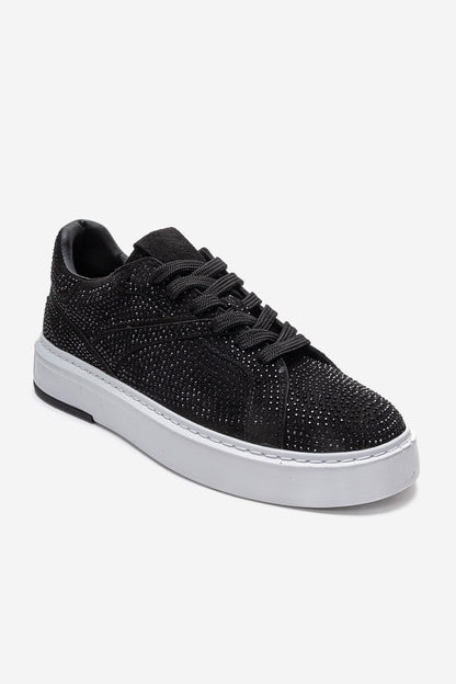 BERINA - Black Studded Casual Sneaker (Women)