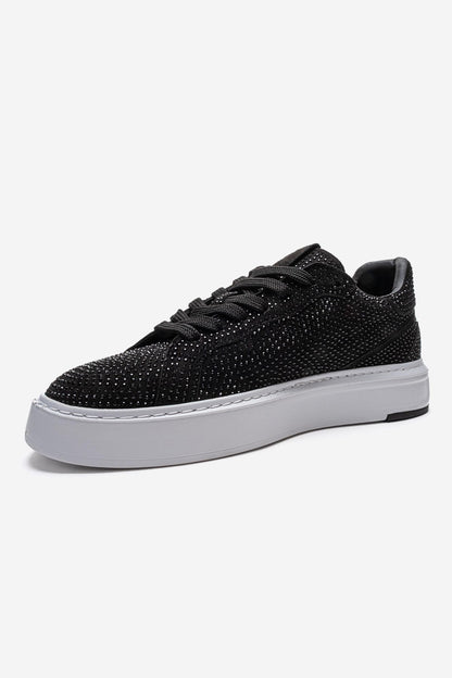 BERINA - Black Studded Casual Sneaker (Women)