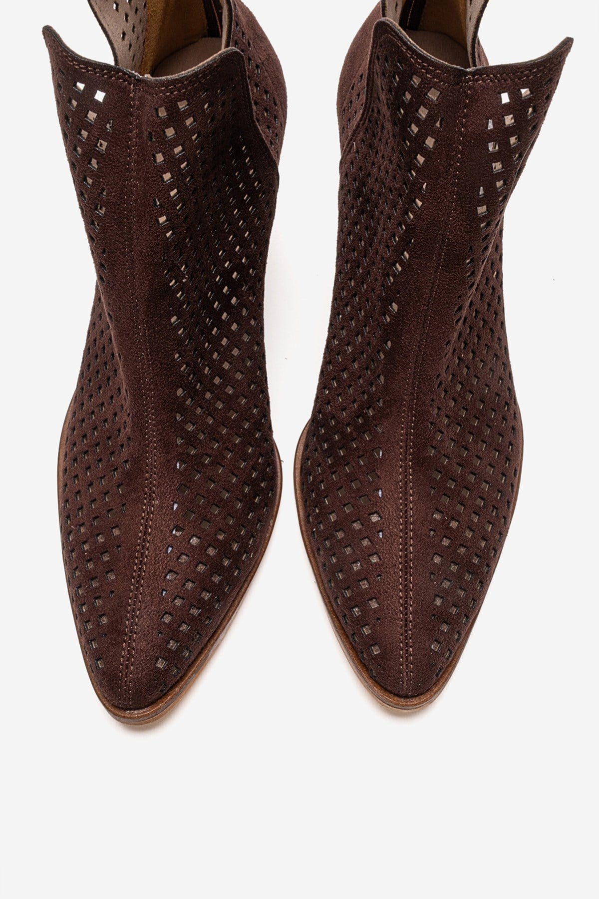 ORVIA - Botín de tacón de bloque marrón (Mujer)