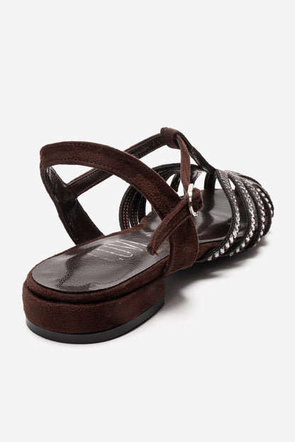 LAVINA - Brown Genuine Leather Sandal (Women)