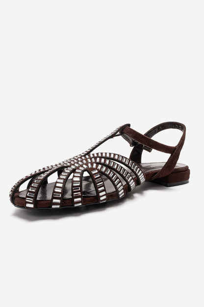 LAVINA - Brown Genuine Leather Sandal (Women)