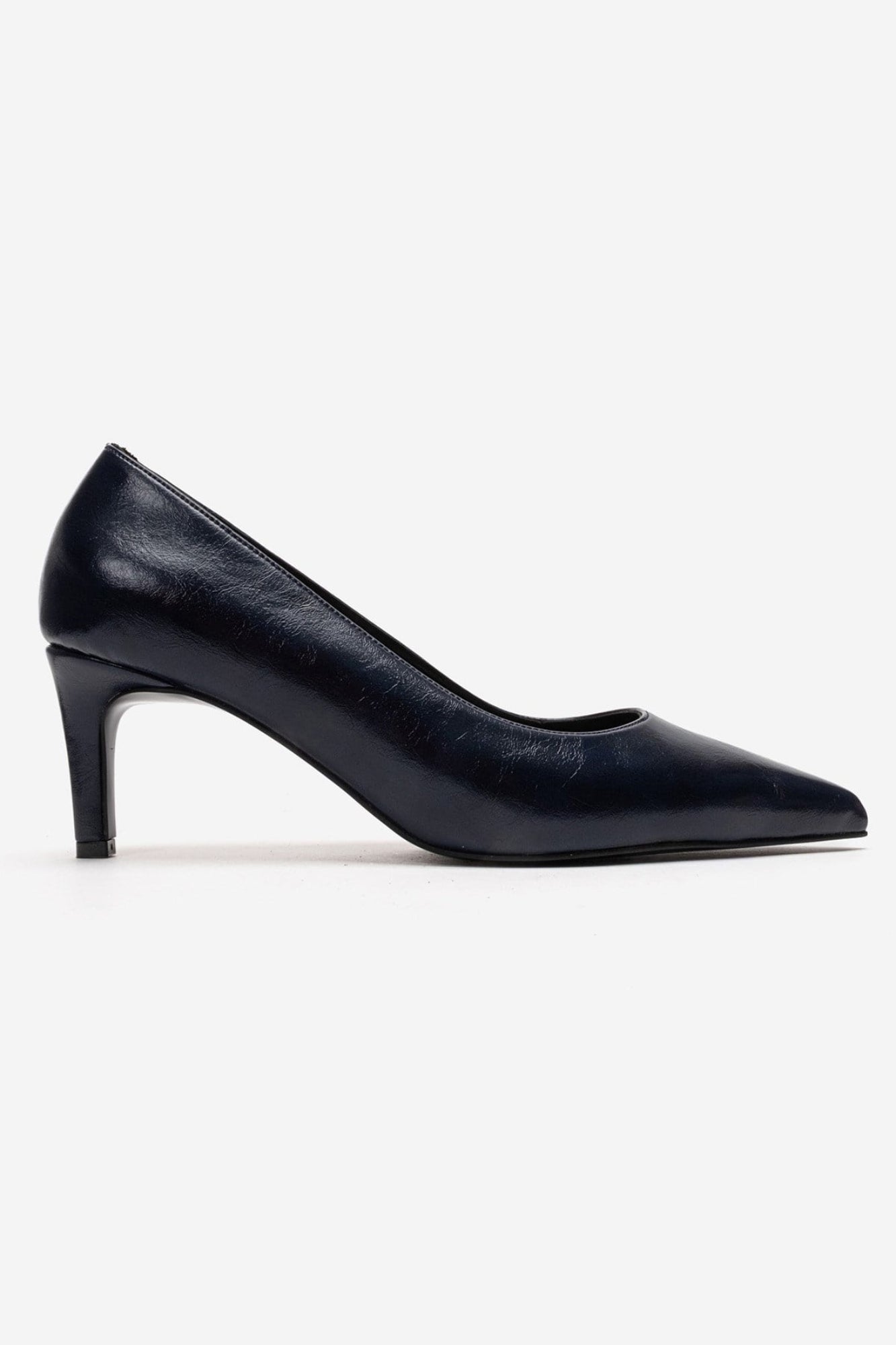 VELMIRA - Navy Genuine Leather Stiletto Pump (Women)