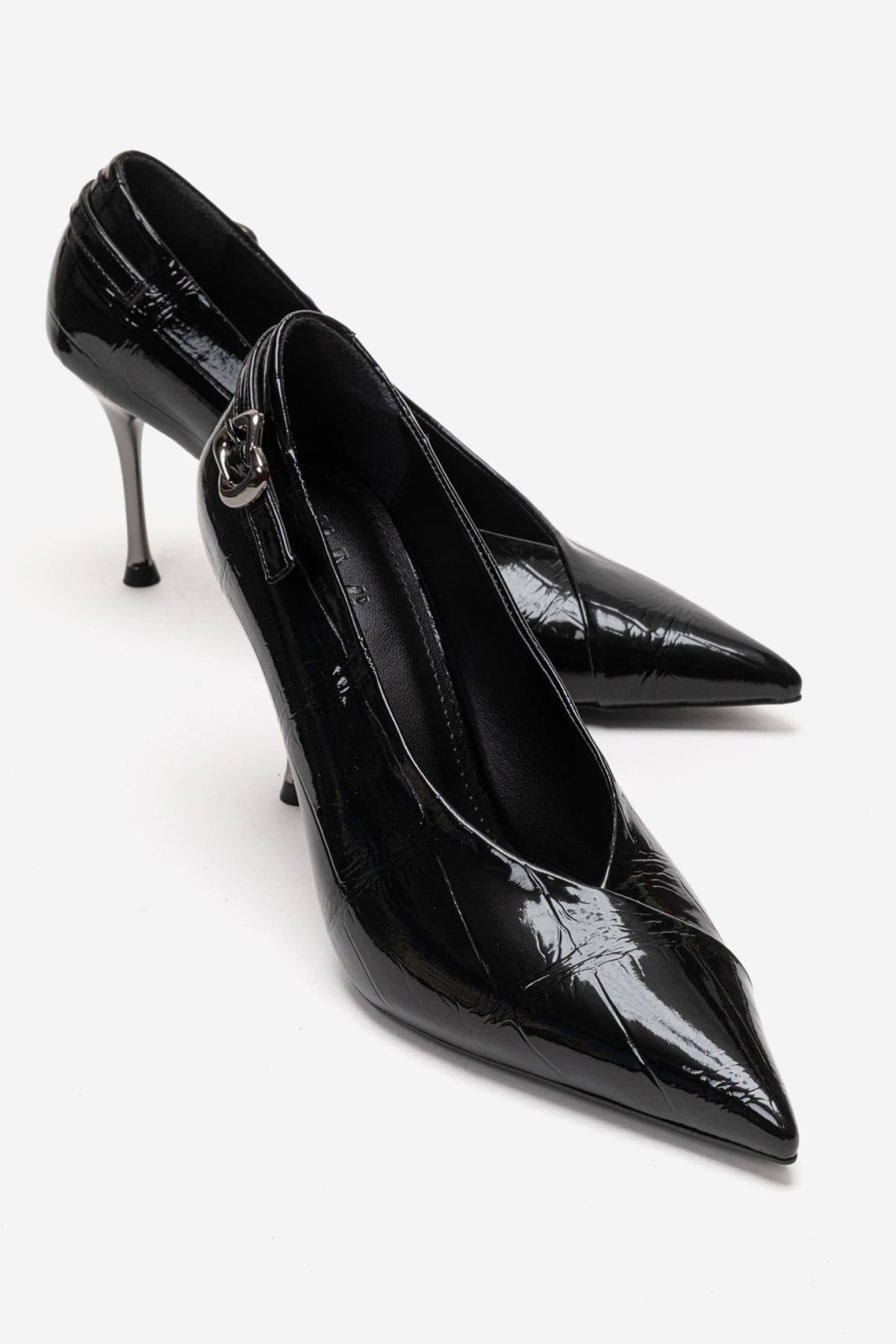 POLLY - Black Stiletto Pump (Women)