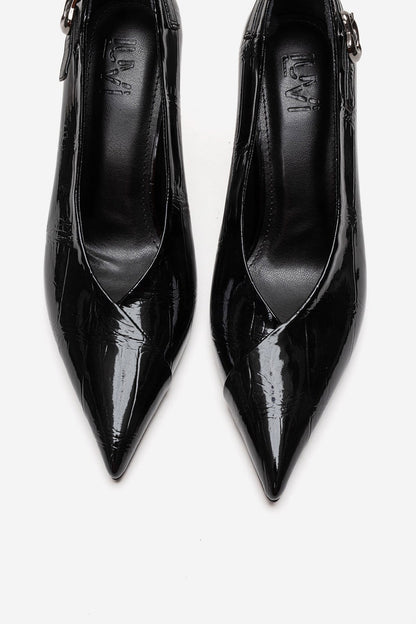 POLLY - Black Stiletto Pump (Women)