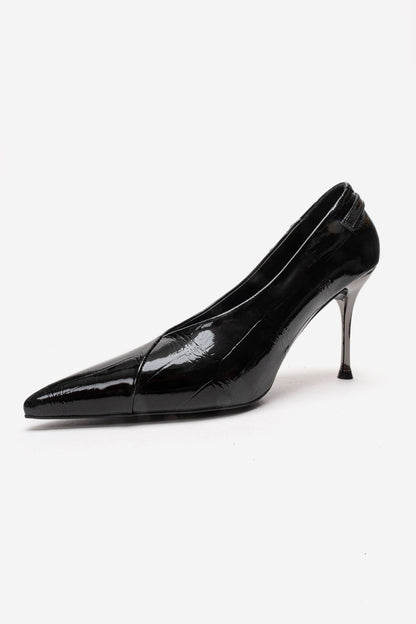 POLLY - Black Stiletto Pump (Women)