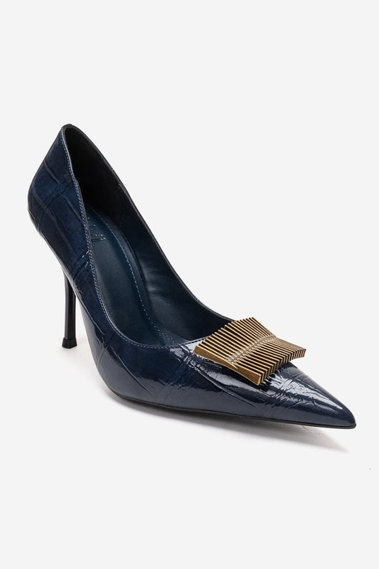 DEXEN - Zapatos de tacón de aguja azul marino (Mujer)