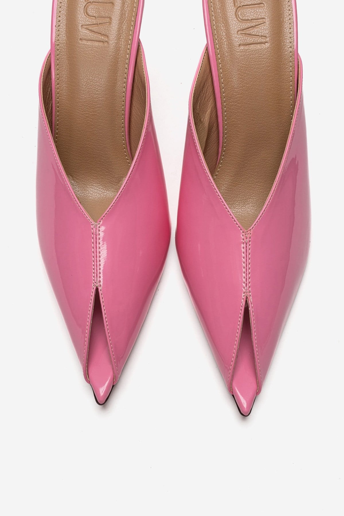 Mirena - Pink Genuine Leather Stiletto Mule (Women)