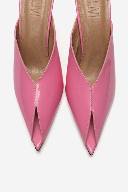 Mirena - Pink Genuine Leather Stiletto Mule (Women)