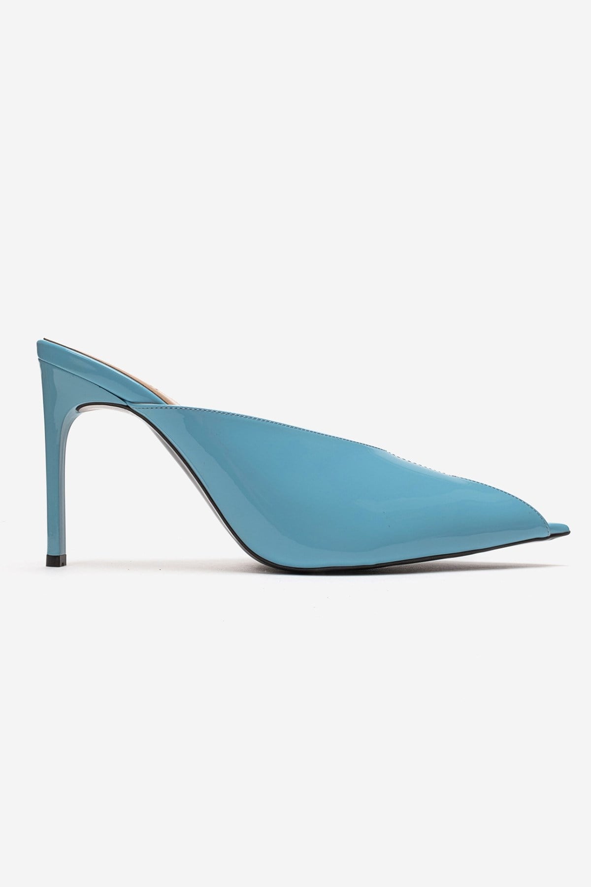 Mirena - Blue Genuine Leather Stiletto Mule (Women)