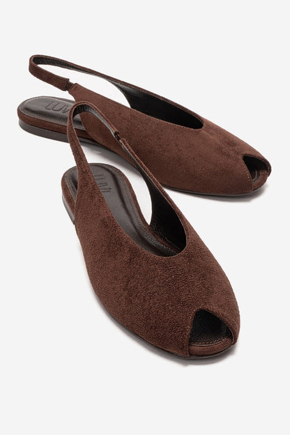 SERINA - Brown Genuine Leather Sandal (Women)