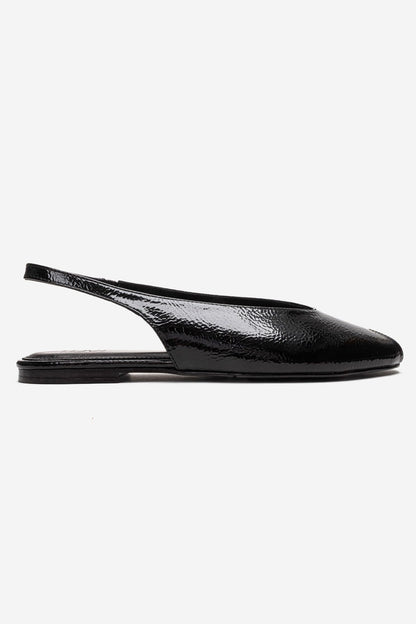 SERINA - Black Genuine Leather Sandal (Women)