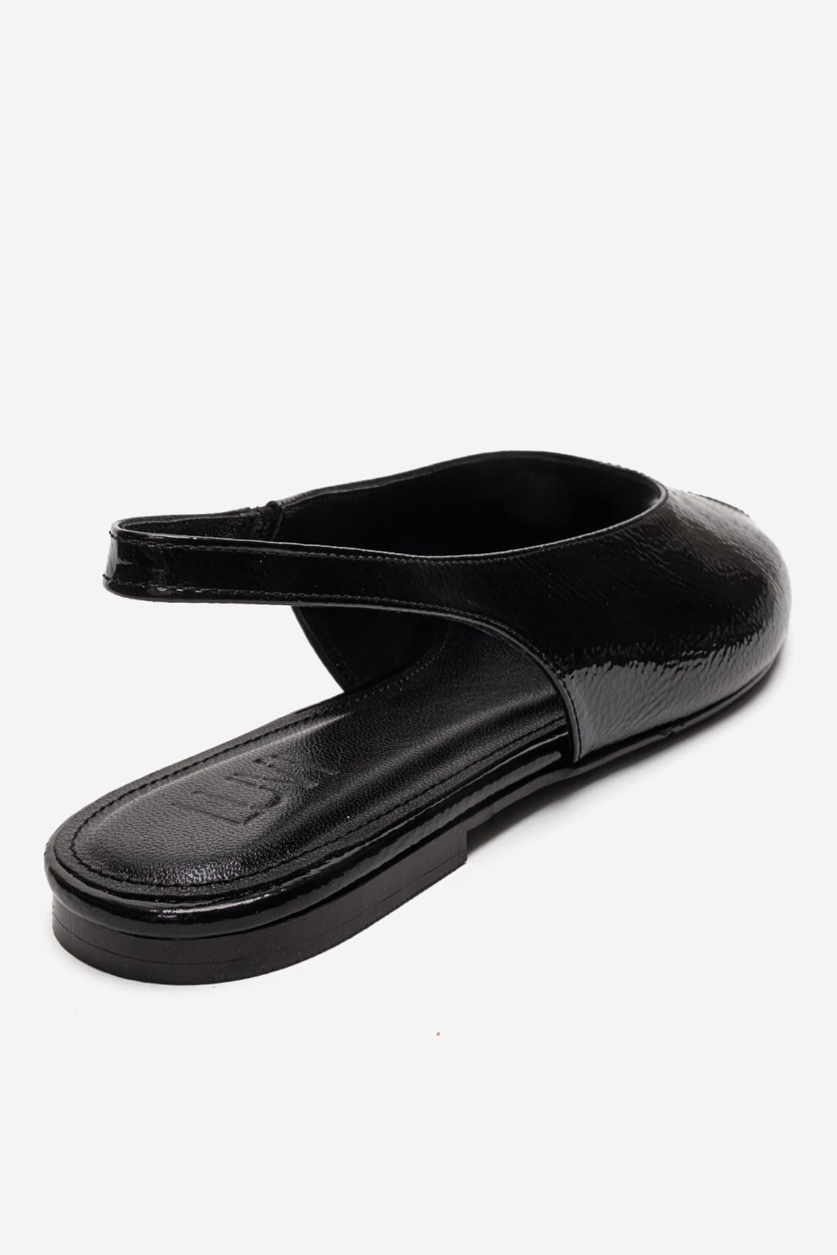 SERINA - Black Genuine Leather Sandal (Women)