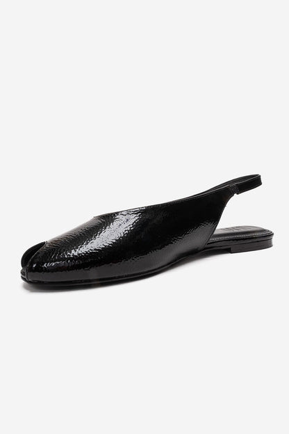 SERINA - Black Genuine Leather Sandal (Women)