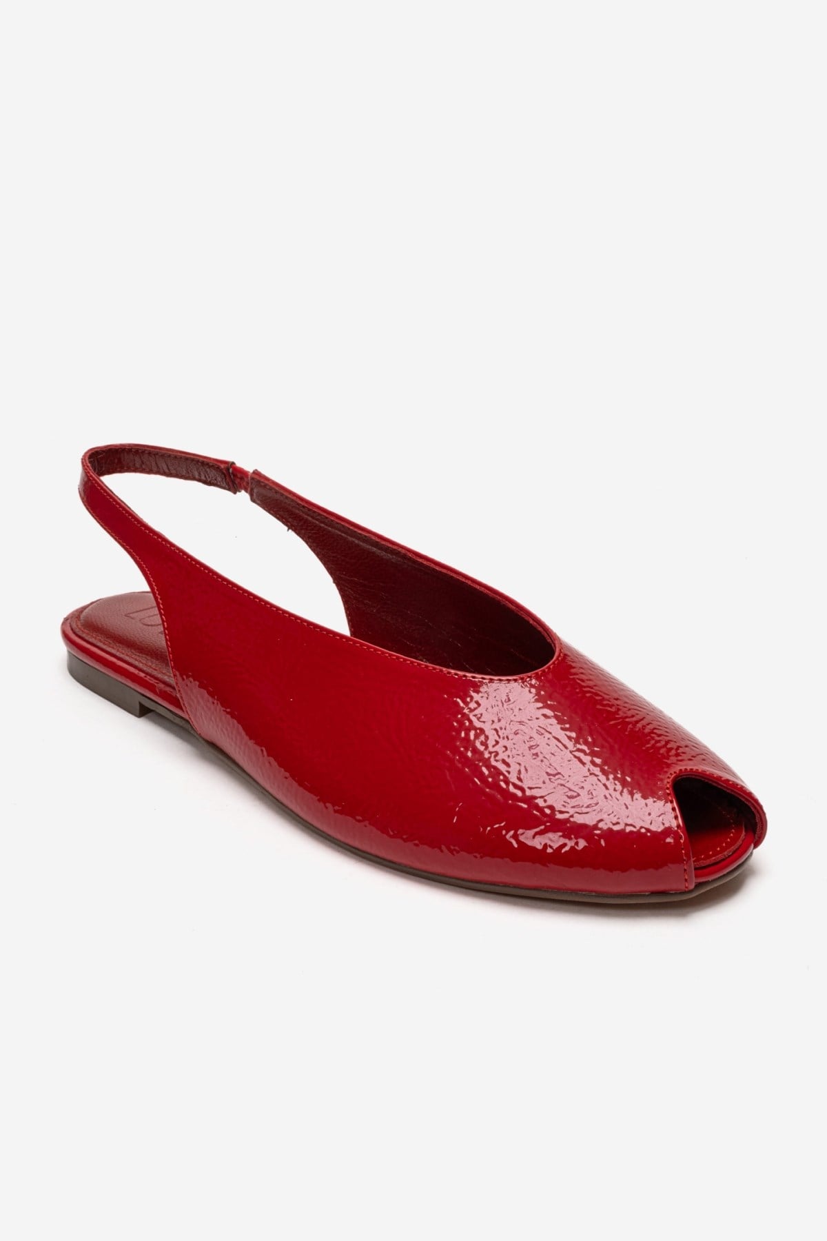 SERINA - Sandalia de Piel Genuina Roja (Mujer)