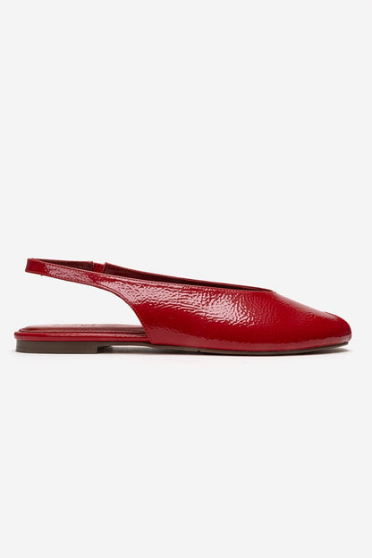 SERINA - Sandalia de Piel Genuina Roja (Mujer)