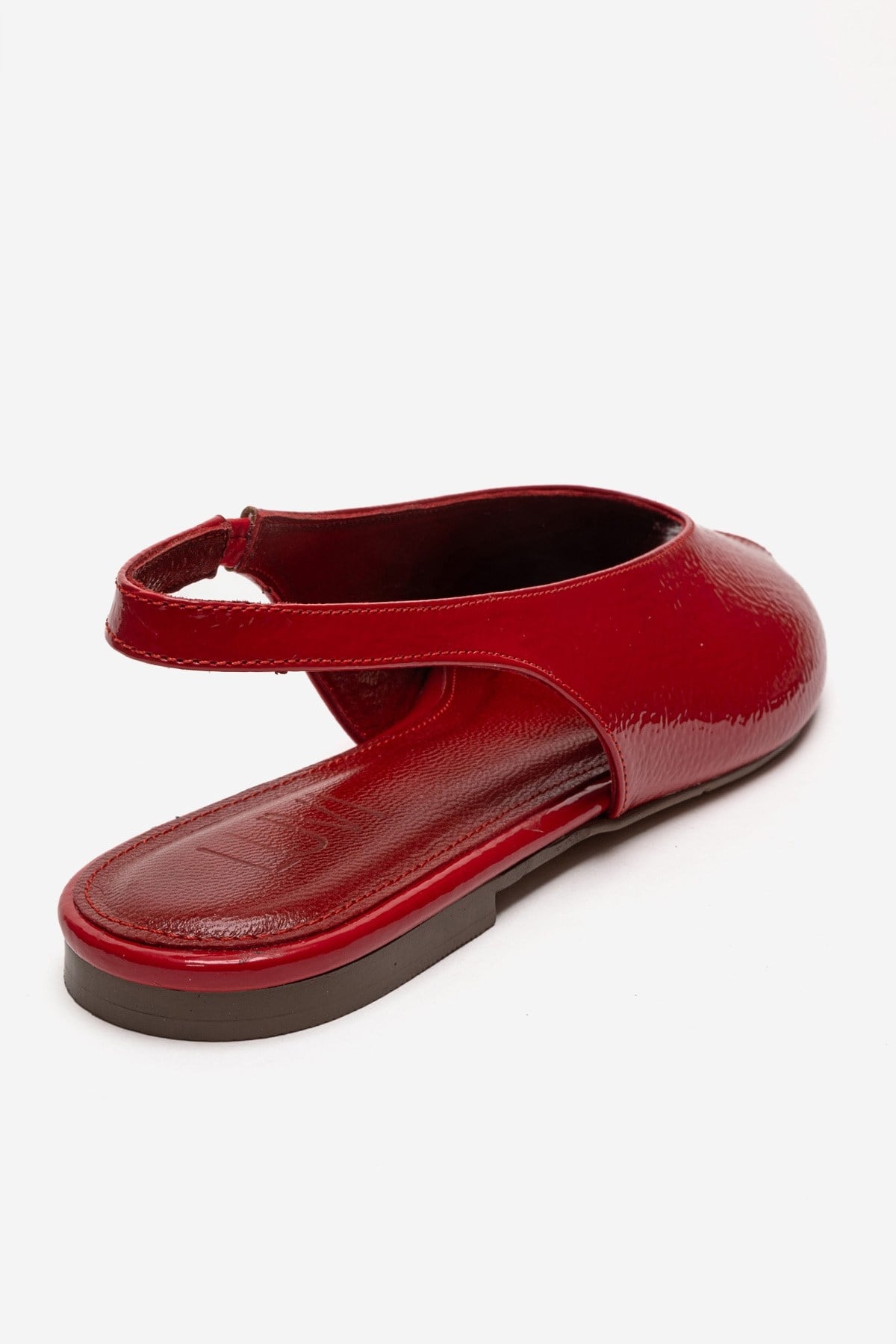 SERINA - Sandalia de Piel Genuina Roja (Mujer)