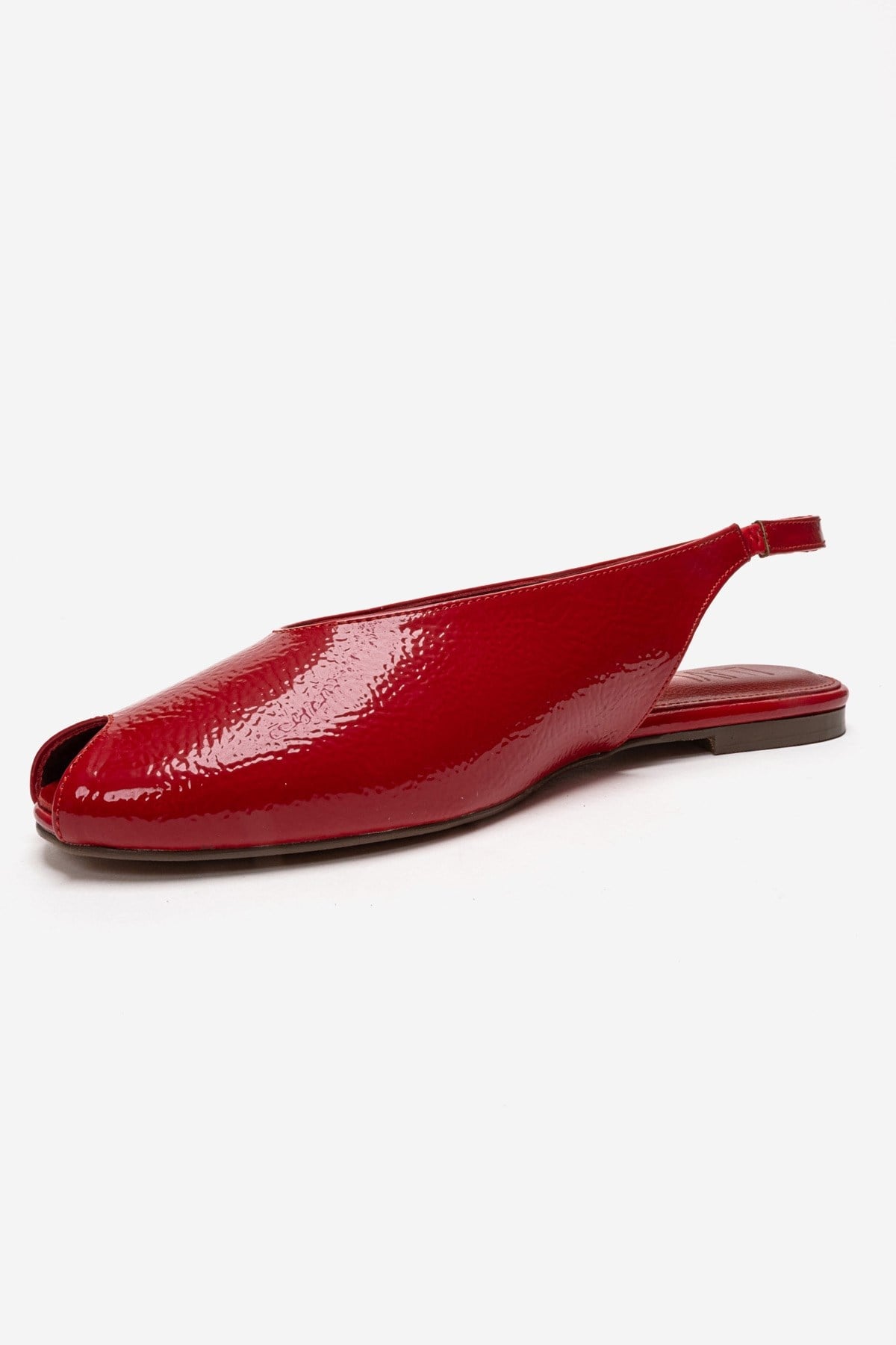SERINA - Sandalia de Piel Genuina Roja (Mujer)