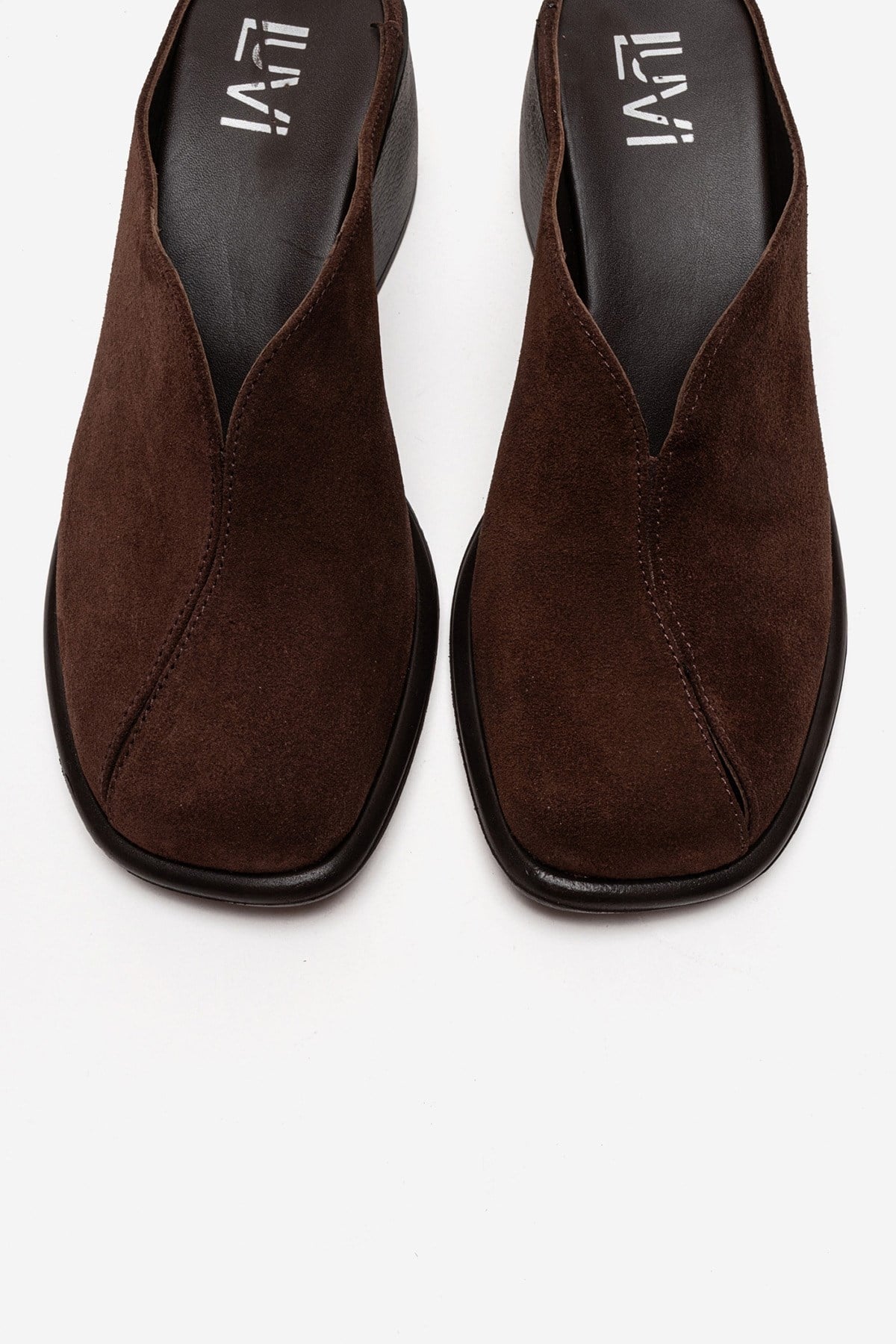 Ardent - Brown Genuine Leather Block Heel Mule (Women)