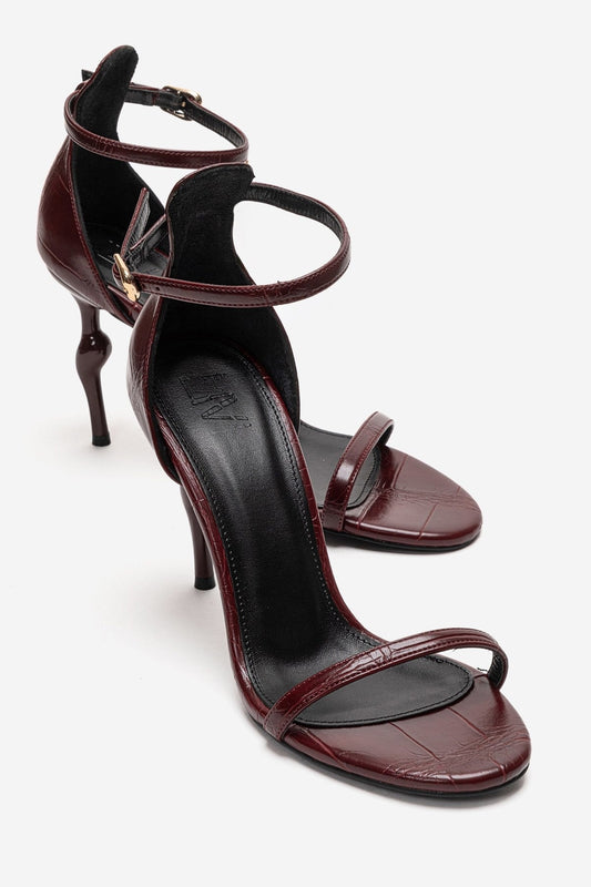 Yelena - Zapatos de tacón de aguja burdeos (Mujer)