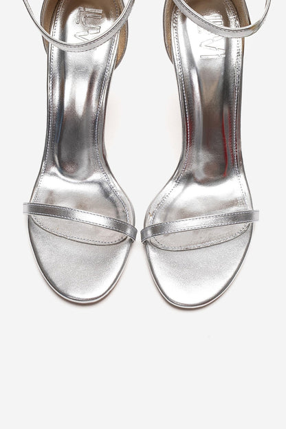 Yelena - Zapatos de tacón Stiletto Plateados (Mujer)